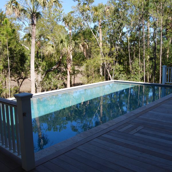 Elevated Pool overlooking Trees Left View