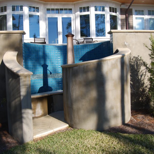 Custom Shower Area for Pool