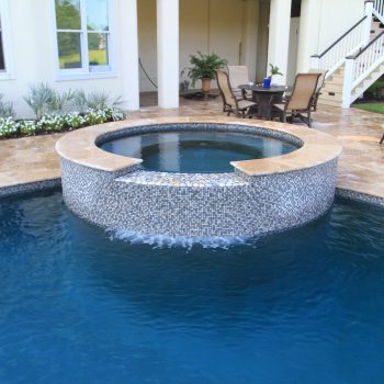 Pool Waterfalls & Pool Fountains South Carolina SC | Aqua Blue Pools