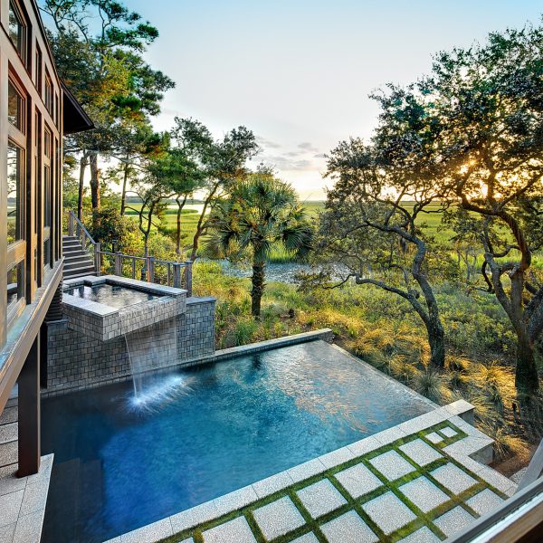 Luxury Infinity Pool with Waterfall