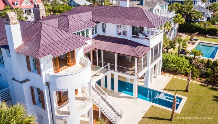 Large home by the beach with backyard pool